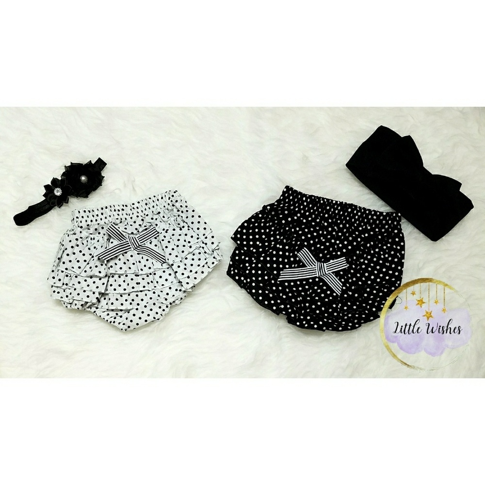 COPY - Baby fashion ruffled diaper cover Polka Dot